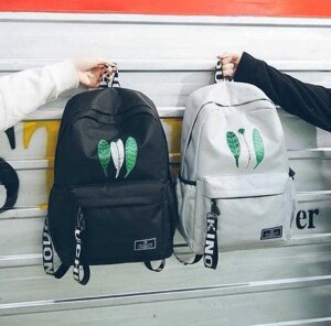 Трендовий шкільний рюкзак для дівчаток із стильним принтом. 4 кольори