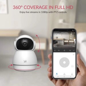 Smart камера YI dome Сamera 360 1080P White відеоняня смарт yi home