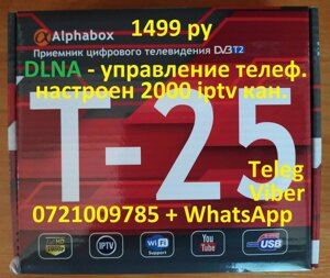 T2 Tuner + IPTV Префікс + DLNA Alphabox T25 гарантія, Налаштування