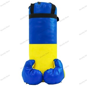 Дитячий боксерський набір Ukraine, спортивний комплект, груша, рукавички