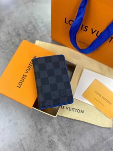 Шкіряний кардхолдер Louis Vuitton візитниця Луї Віттон гаманець k293