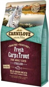 Сухий корм Carnilove Carp &amp, Trout для стерилізованих кішок 6 кг