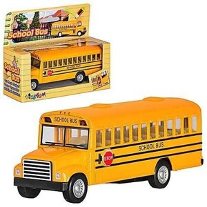 Металевий автобус KS5107W, school bus KS5107W, металевий автобус