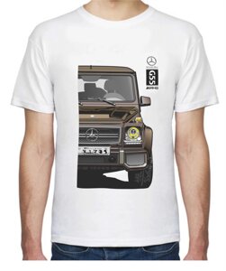 T-Shirt Чоловік з печаткою Mercedes-Benz у тілі G55