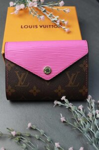 NEW 2023 Гаманець Louis Vuitton Луї Віттон LUX якість малиновий колір