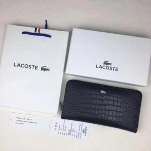 Чоловічий шкіряний клатч Lacoste | гаманець чоловічий, портмоне