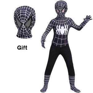 Акція! Костюми чорний Спайдермен, Людина-павук на зріст 100-190 см, зросто