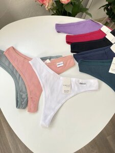 Стрінги бавовна рубчик