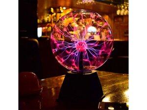 Атмосферний нічник Plasma Ball, плазмова електрокуля, тактильний шар