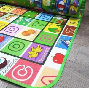 Дитячий ігровий килимок, бебіпол, килимок двосторонній м'який, 180x120