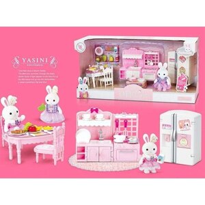 Набір лялькових меблів Лол «Щаслива сім'я», кухня, спальна, ванна