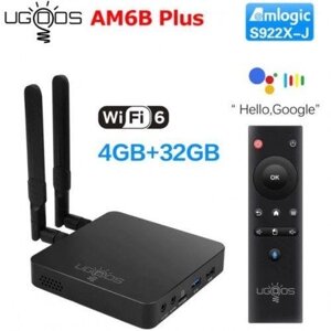Smart TV Ugoos AM6B Plus 4 гб/32gb S922X tv bo СмартТВ android Android