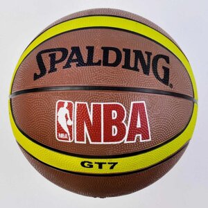 М&#x27, яч баскетбольний TK Sport 500 грам розмір №7 Чорно-жовтогарячий