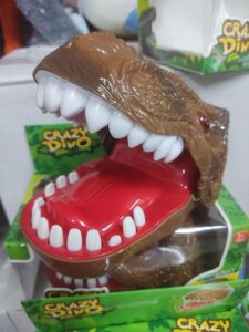 Гра Динозавр-кусючка зубастик кусака crazy dino + Подарунок!