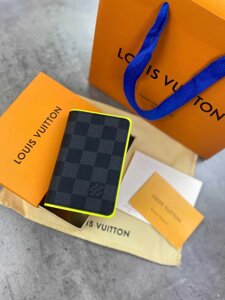 Шкіряний кардхолдер Louis Vuitton візитниця Луї Віттон гаманець k294