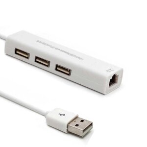 USB Мережева карта Ethernet USB хаб RJ-45 для Mac Windows Android Linux