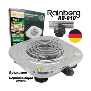 Електроплита на 1 конфорку Rainberg RB-010 2000 Вт із неірж. сталі