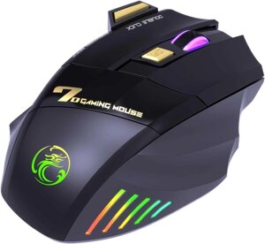 GW-X7 iMICE Миша геймінгова 7 клавіш RGB BT адаптер бездротова