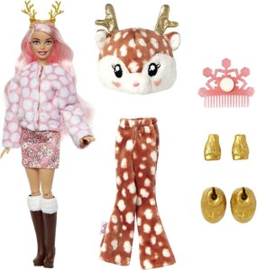 Лялька Барбі в костюмі Олена Barbie Doll Cutie Reveal Deer, змінює колір
