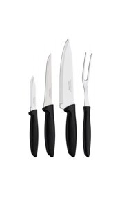 Набір ножів Tramontina Plenus black/grey, 4 предмети