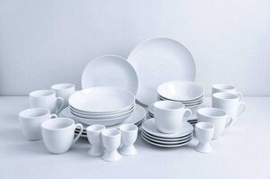 Набір білого посуду VAN WELL на 4 персони (32 предмети)