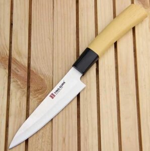 Гарний ніж для чищення та шаткування з ручкою слонова кістка 24 см