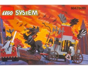 Lego 6047 system Castle оригінал раритет фігурки лицарі дракон