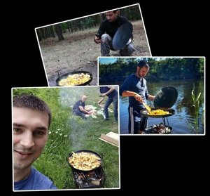 Сковорода садж мангал з диска борони на рибалку пікнікв Киеві