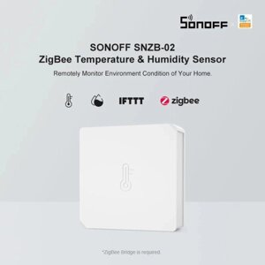 Sonoff SNZB-02 бездротовий датчик температури та вологості