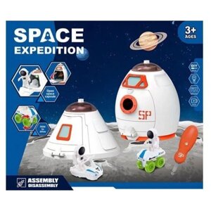 Набір космосу 551-12, космічна ракета, капсула, ігрові фігурки