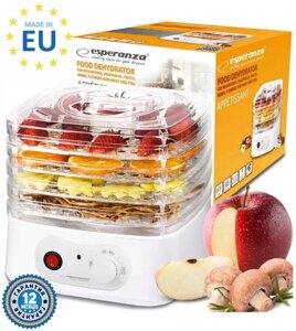 Електросушарка для фруктів та грибів Esperanza EKD004 250W