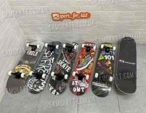 Скейтборд дерев'яний скейт із малюнком на дошці Winner
