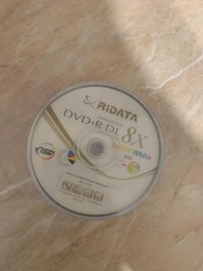 DVD DL диск Ridata DVD+R 8,5Gb DualLayer printable box 25 8x