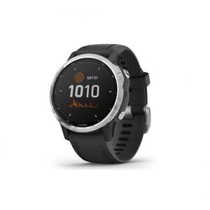 Смарт-годинник Garmin Fenix 6S Solar Silver with black band (010-02409-00)