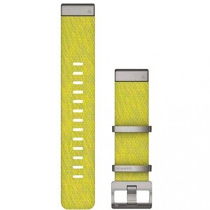 Ремінець Garmin Ремінець MARQ, QuickFit 22m, Jacquard Weave Nylon Strap, Yel/Green Band (010-12738-23)