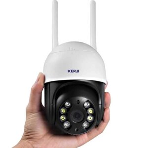 Камера купольна спостереження WiFi IP 4X PTZ Zoom KERUI Q1 Вулична 3 Mp