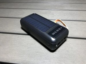 Павербанк Power Bank 30.000 мАп сонячна панель , Baseus Xiomi Iphone