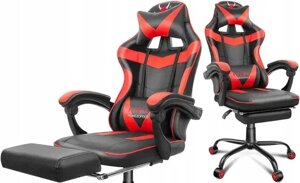 Професійне крісло геймера FUNFIT GAME ON RX4 чорно-червоний