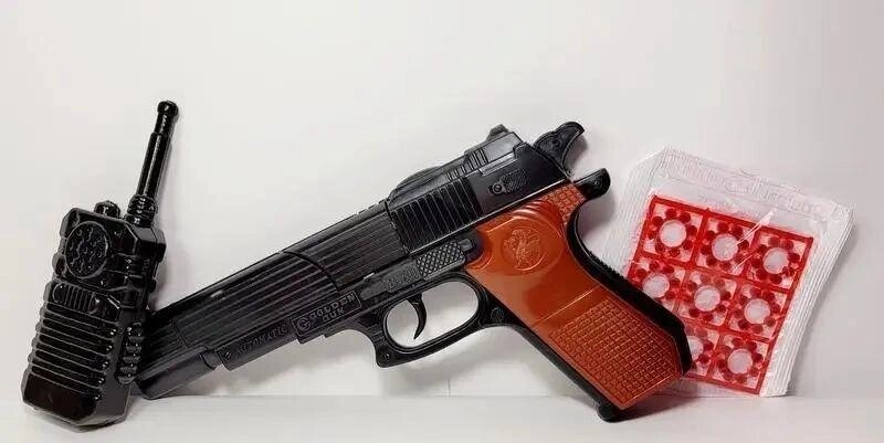 Пістолет Beretta B60 з пістонами та рацією Golden Gun 252 від компанії Artiv - Інтернет-магазин - фото 1