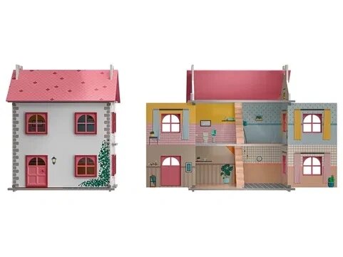 PLAYTIVE Дерев'яний ляльковий будиночок, ляльковий будиночок від компанії Artiv - Інтернет-магазин - фото 1