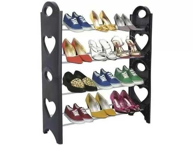 Полиці для взуття Stackable Shoe rack (4 полиці, 16 пар) від компанії Artiv - Інтернет-магазин - фото 1