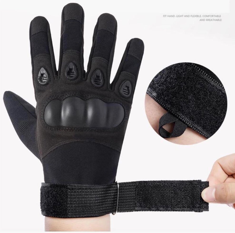 Повні тактичні рукавички чорні, перлини тактичні від компанії Artiv - Інтернет-магазин - фото 1