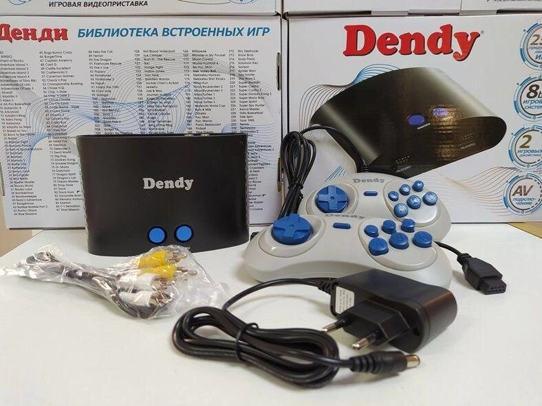 Приставка Dendy 255 ігор Денді Dendi Сюбор картридж Маріо Танчики 8 біт від компанії Artiv - Інтернет-магазин - фото 1