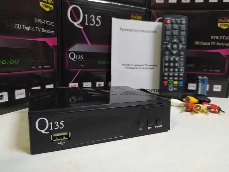 Приставка Т2 приймач ресивер Q-Sat Q-135 DVB-T/T2/C 32 канали YouTube від компанії Artiv - Інтернет-магазин - фото 1