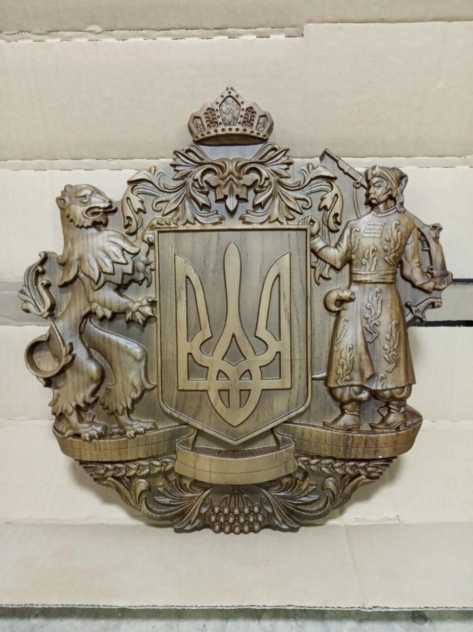 Продам картина-панно Герб України, виріб з дерева. Телефонуйте! від компанії Artiv - Інтернет-магазин - фото 1