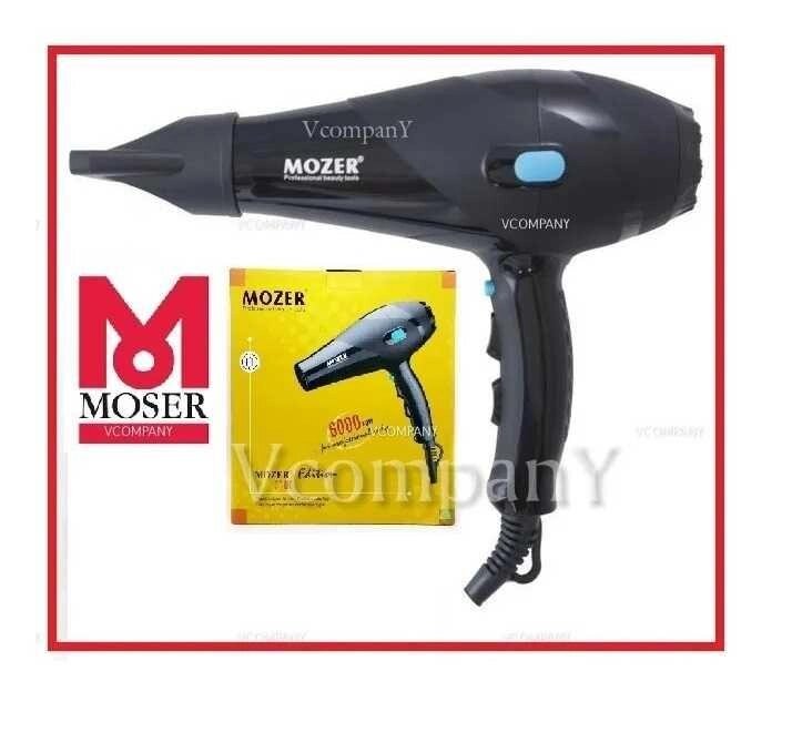 Професійний Потужний Фен для сушіння та укладання волосся Mozer 6000 Вт від компанії Artiv - Інтернет-магазин - фото 1