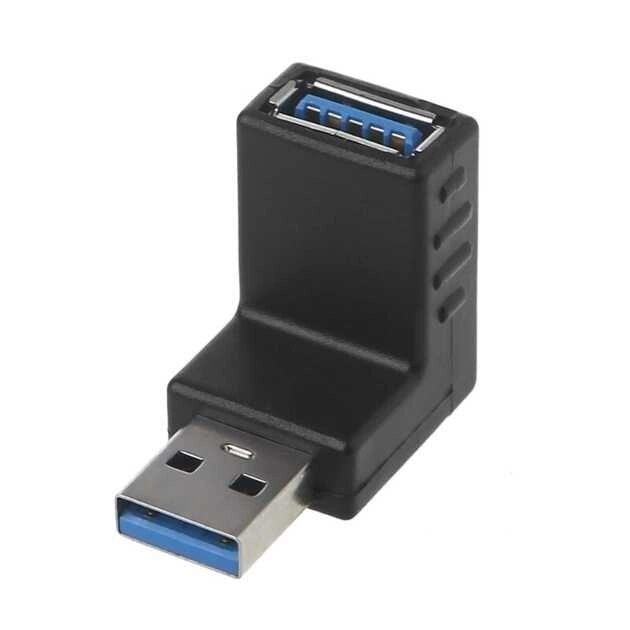 Прямокутний перехідник адаптер USB 3.0 M/F 90 градусов від компанії Artiv - Інтернет-магазин - фото 1