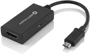 QGECEN MHL 11-контактний кабель Micro USB до HDMI з аудіовиходом 1080p