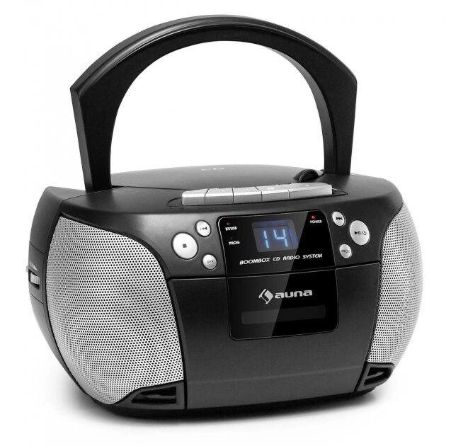 Radio Boombox Audio System FM CD Butooth USB Aux Bater Німеччина від компанії Artiv - Інтернет-магазин - фото 1