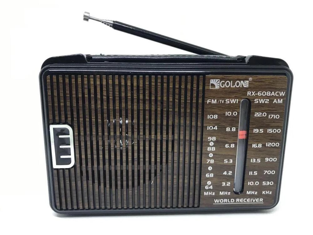 Радіоприймач GOLON RX 608 від 220 В та батарейок від компанії Artiv - Інтернет-магазин - фото 1